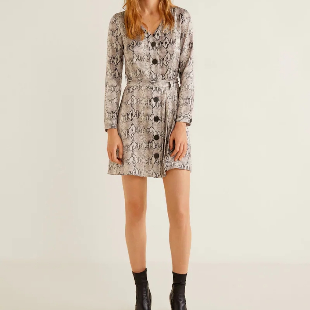 Snake print dress